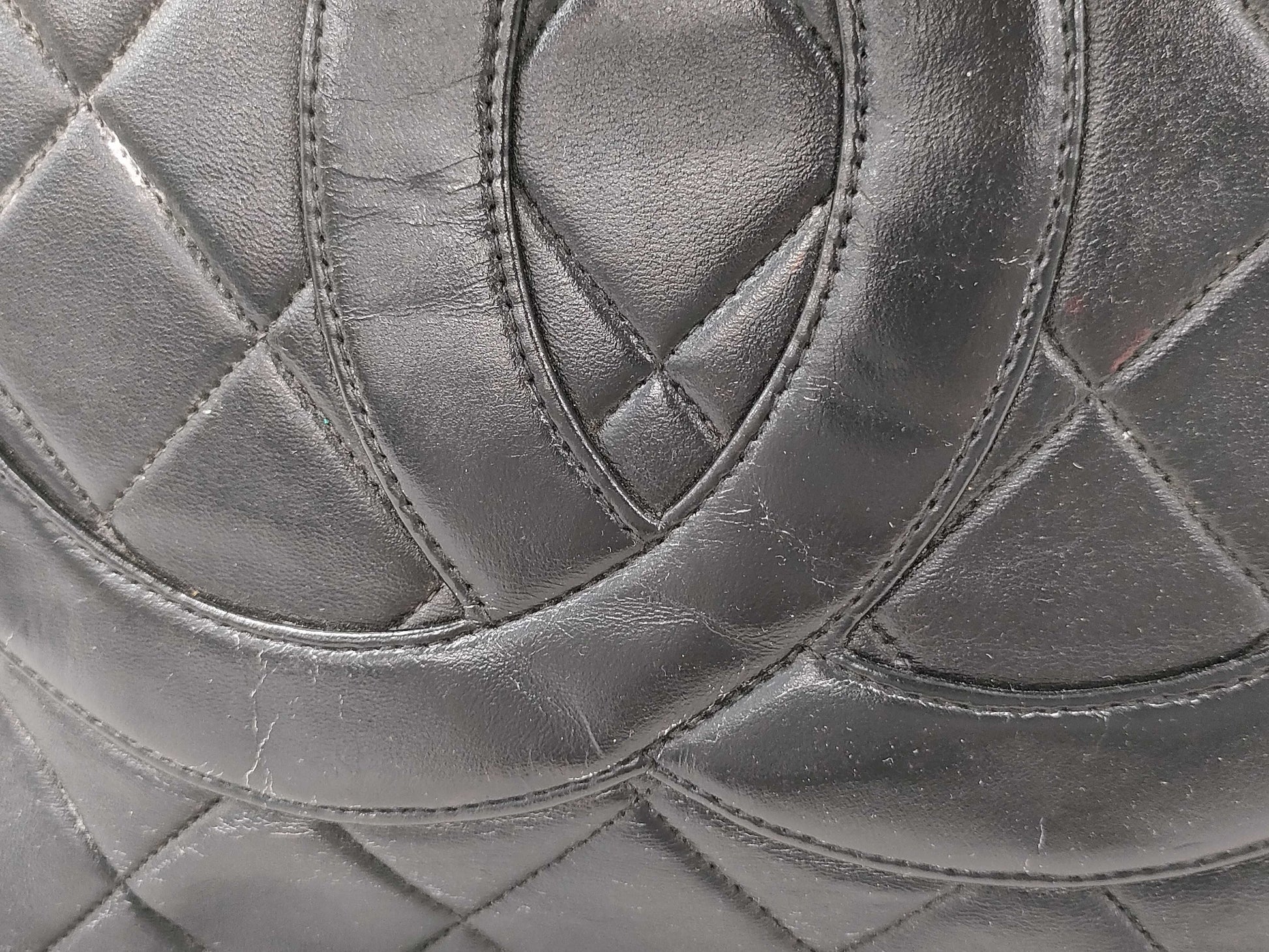 CHANEL Lambskin Reproduction Tote/Altered Tote Bag