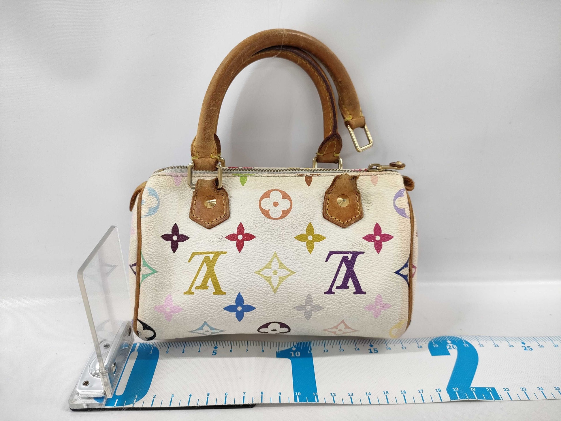 LOUIS VUITTON Monogram Multicolore M92645/Mini Speedy/Handle/Pull Broken Handbag