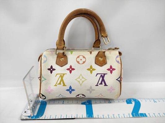 LOUIS VUITTON Monogram Multicolore M92645/Mini Speedy/Handle/Pull Broken Handbag