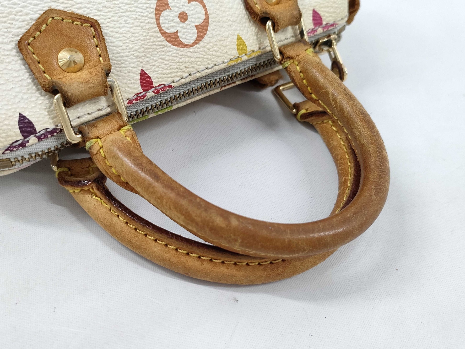 LOUIS VUITTON Monogram Multicolore M92645/Mini Speedy/Handle/Pull Broken Handbag