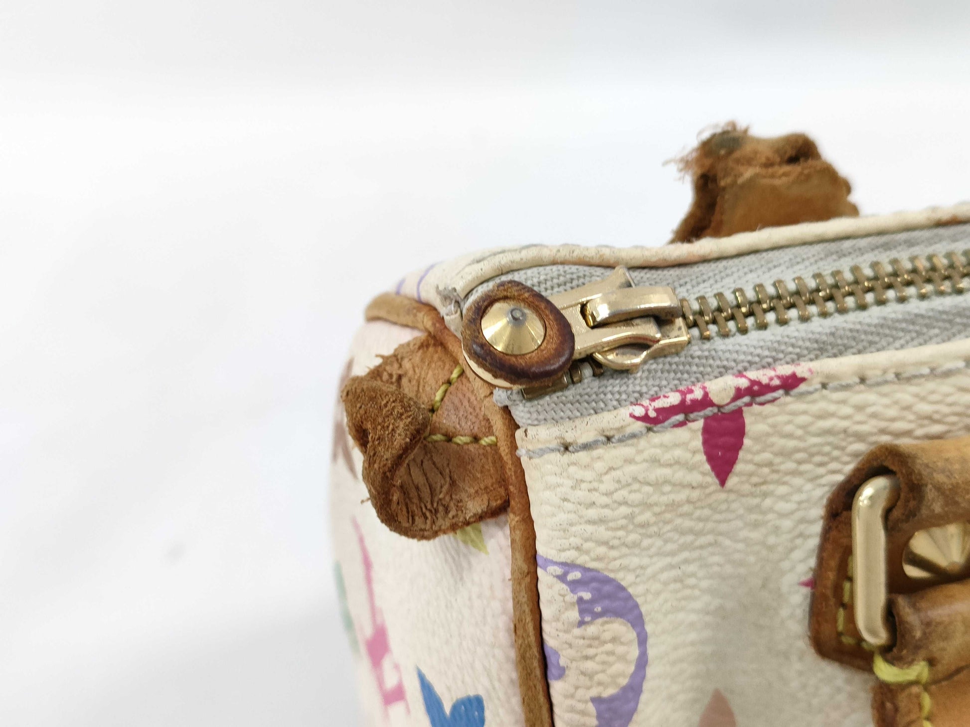 LOUIS VUITTON Monogram Multicolore M92645/Mini Speedy/Handle/Pull Broken Handbag