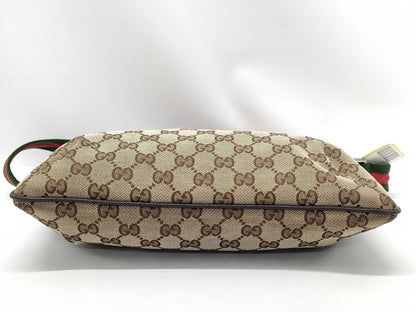 GUCCI 189749 GG Canvas Sherry Shoulder Bag