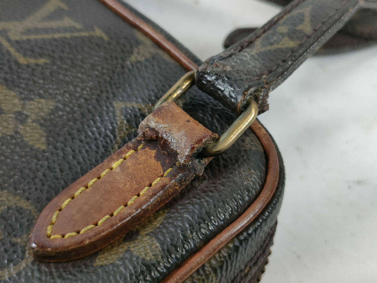LOUIS VUITTON RFID Unverified TH 8905 Monogram Pochette Marly Bandouliere Shoulder Bag