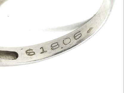 Stainless steel 18.06ct diamond Pt850 9.3g ring 