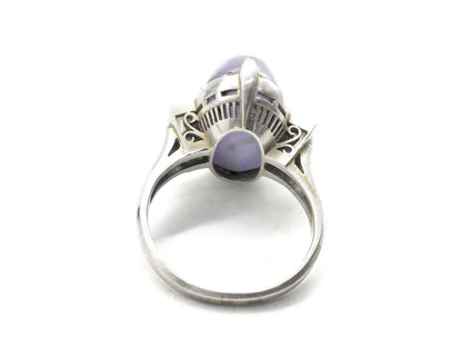 Stainless steel 18.06ct diamond Pt850 9.3g ring 