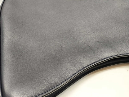 COACH Leather 2-Way Shoulder Bag 54446 Navy Shoulder Bag