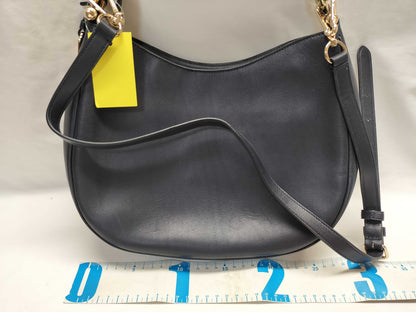 COACH Leather 2-Way Shoulder Bag 54446 Navy Shoulder Bag
