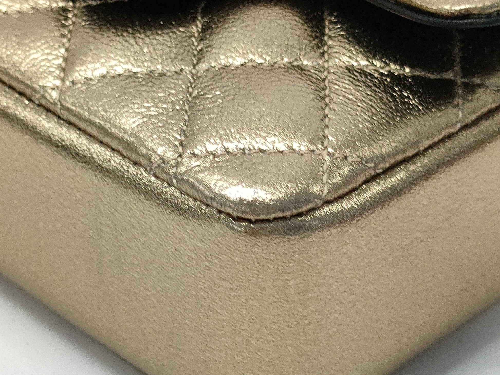 CHANEL Micro Matelasse Charm Gold Key Case/Key Holder