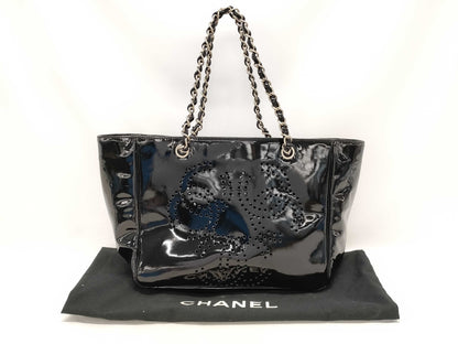 CHANEL Wild Stitch Enamel Punching Tote Bag