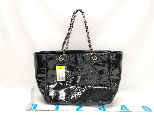 CHANEL Wild Stitch Enamel Punching Tote Bag