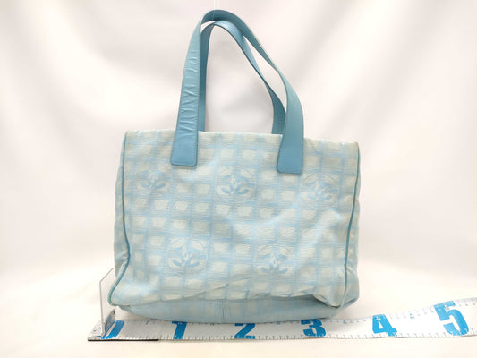 CHANEL Light Blue Tote Bag