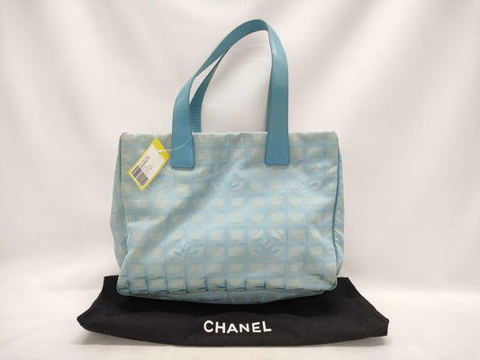 CHANEL Light Blue Tote Bag