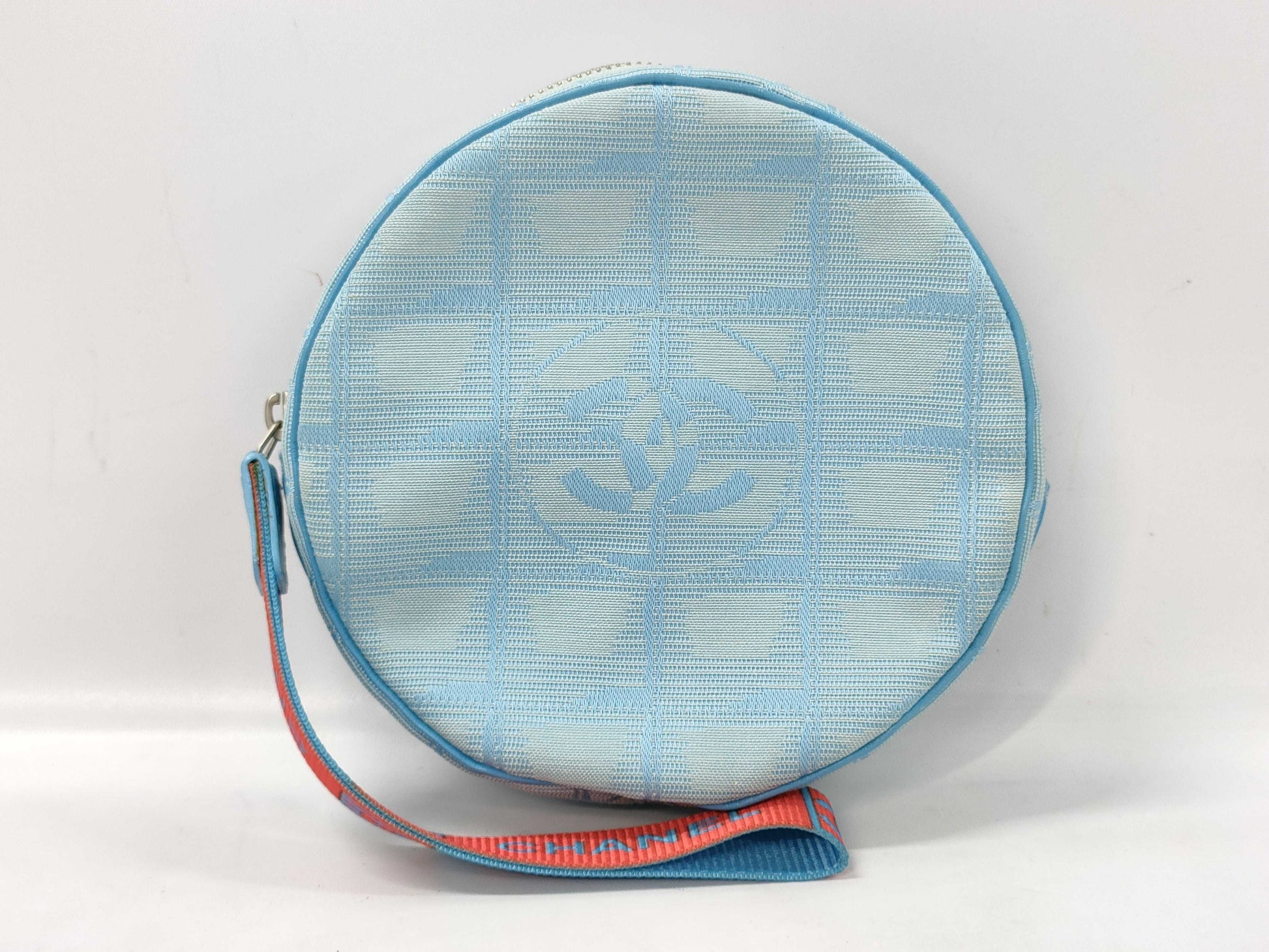 CHANEL Travel Line Pouch Blue Pouch
