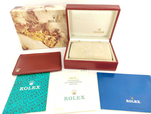 ROLEX 69173 Empty Box Red with Warranty Other Accessories