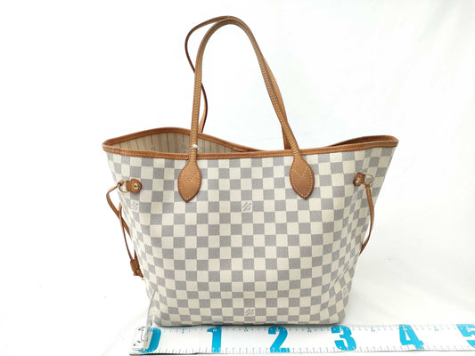 LOUIS VUITTON Damier Azur N41361 Neverfull MM Tote Bag