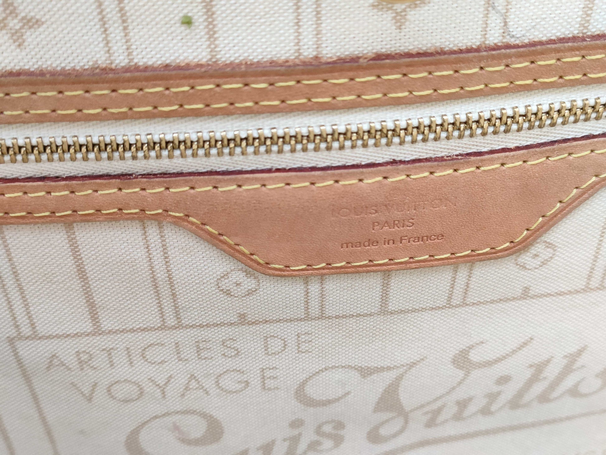LOUIS VUITTON Damier Azur N41361 Neverfull MM Tote Bag
