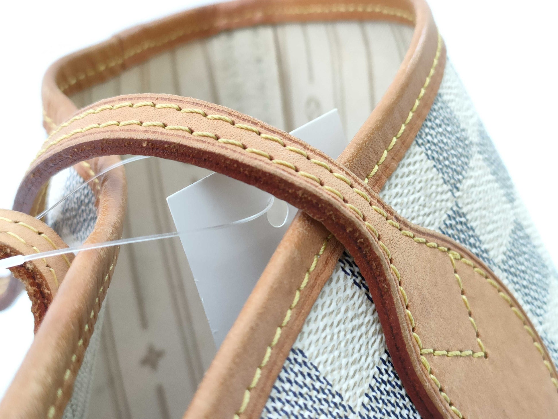 LOUIS VUITTON Damier Azur N41361 Neverfull MM Tote Bag