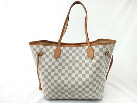 LOUIS VUITTON Damier Azur N41361 Neverfull MM Tote Bag