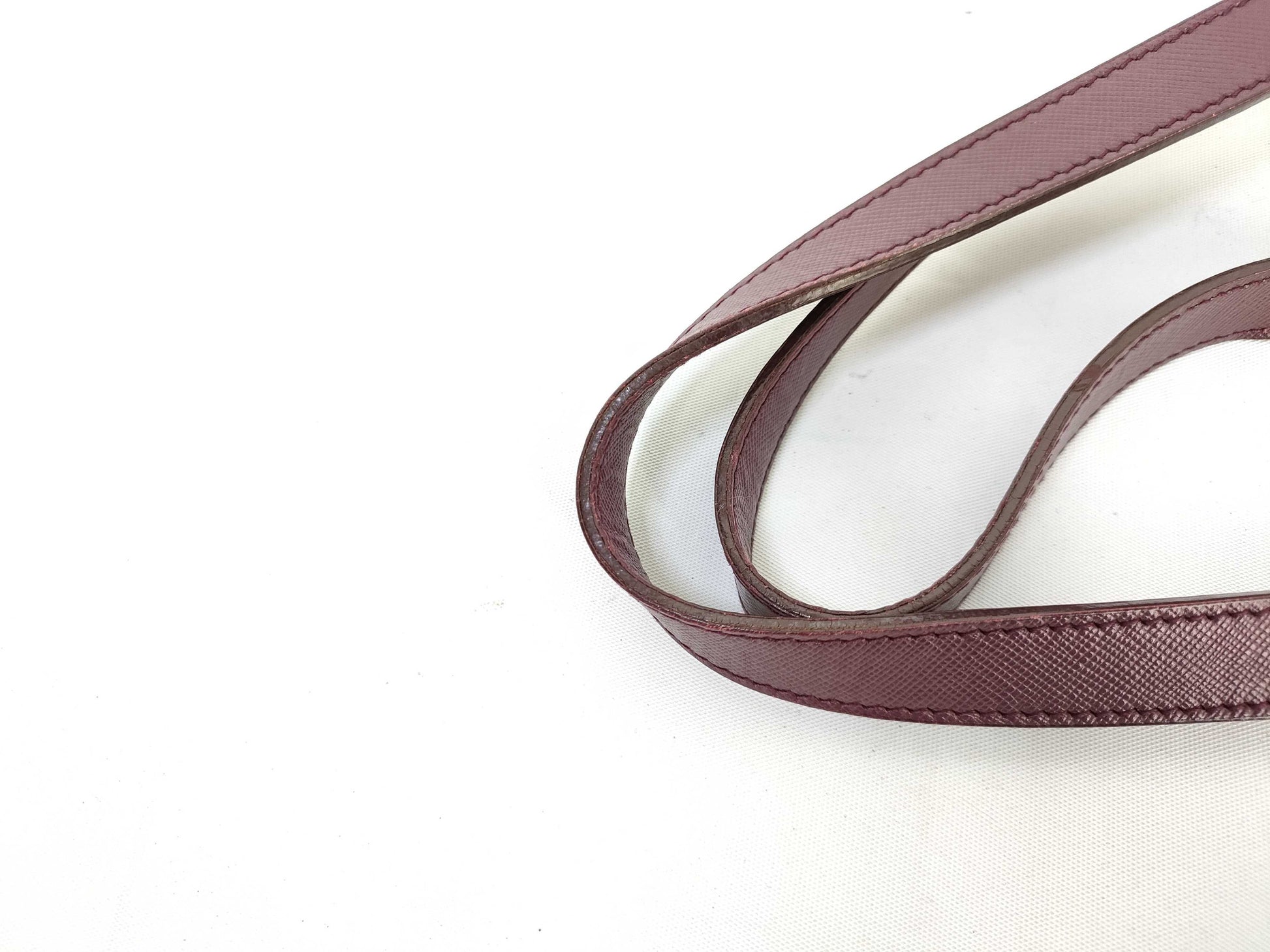 PRADA nylon handbag with leather triangle logo