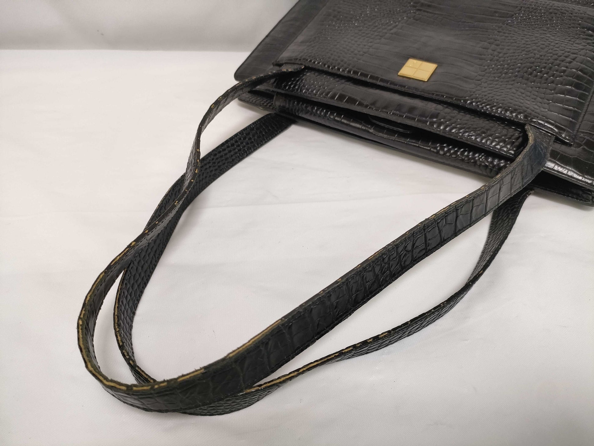 Yves Saint Laurent Crocodile Leather Handbag Handbag
