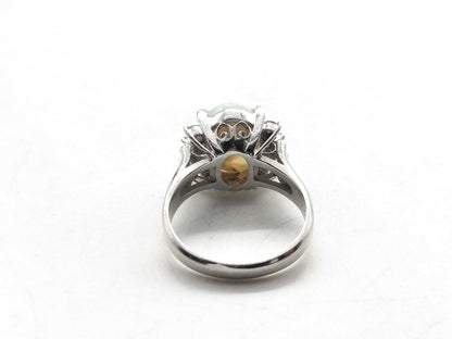 OP 1.93ct D 0.23ct Pt900 5.5g Ring 