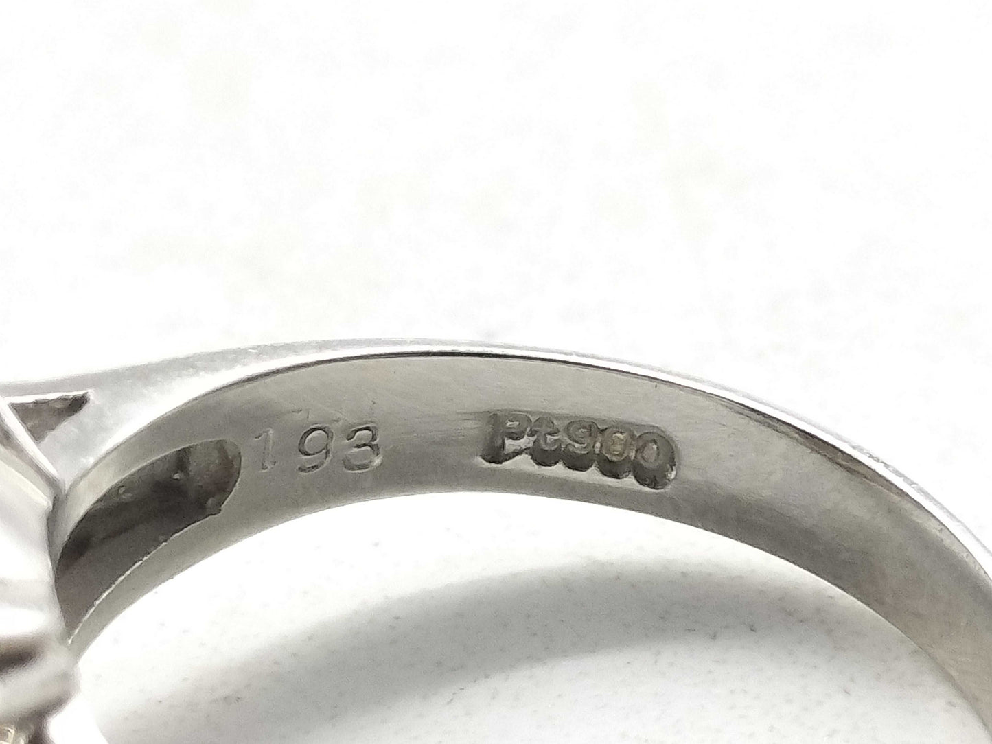 OP 1.93ct D 0.23ct Pt900 5.5g Ring 