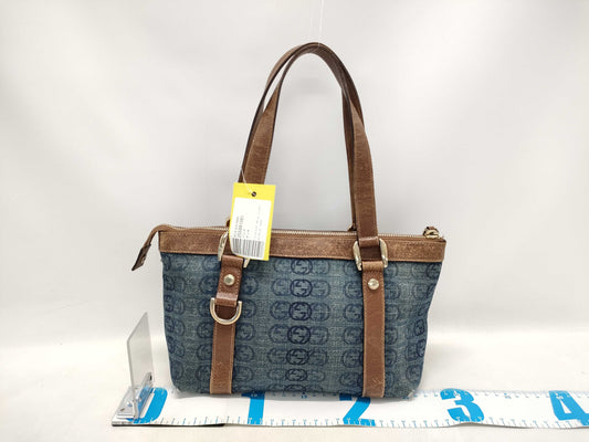 GUCCI Denim Interlocking Handbag 141471 Handbag
