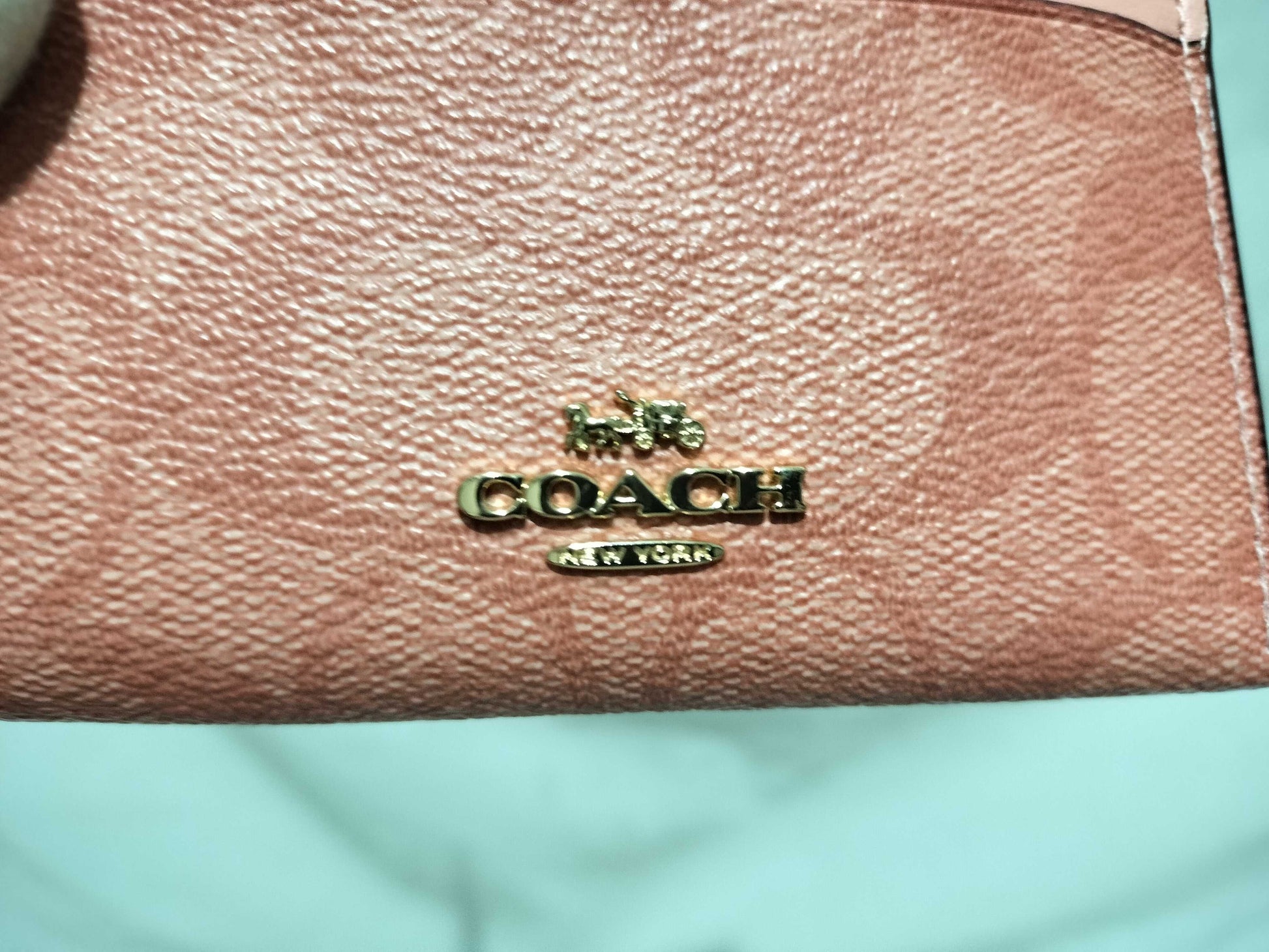 COACH Signature Coach/Card Case/Coin Case