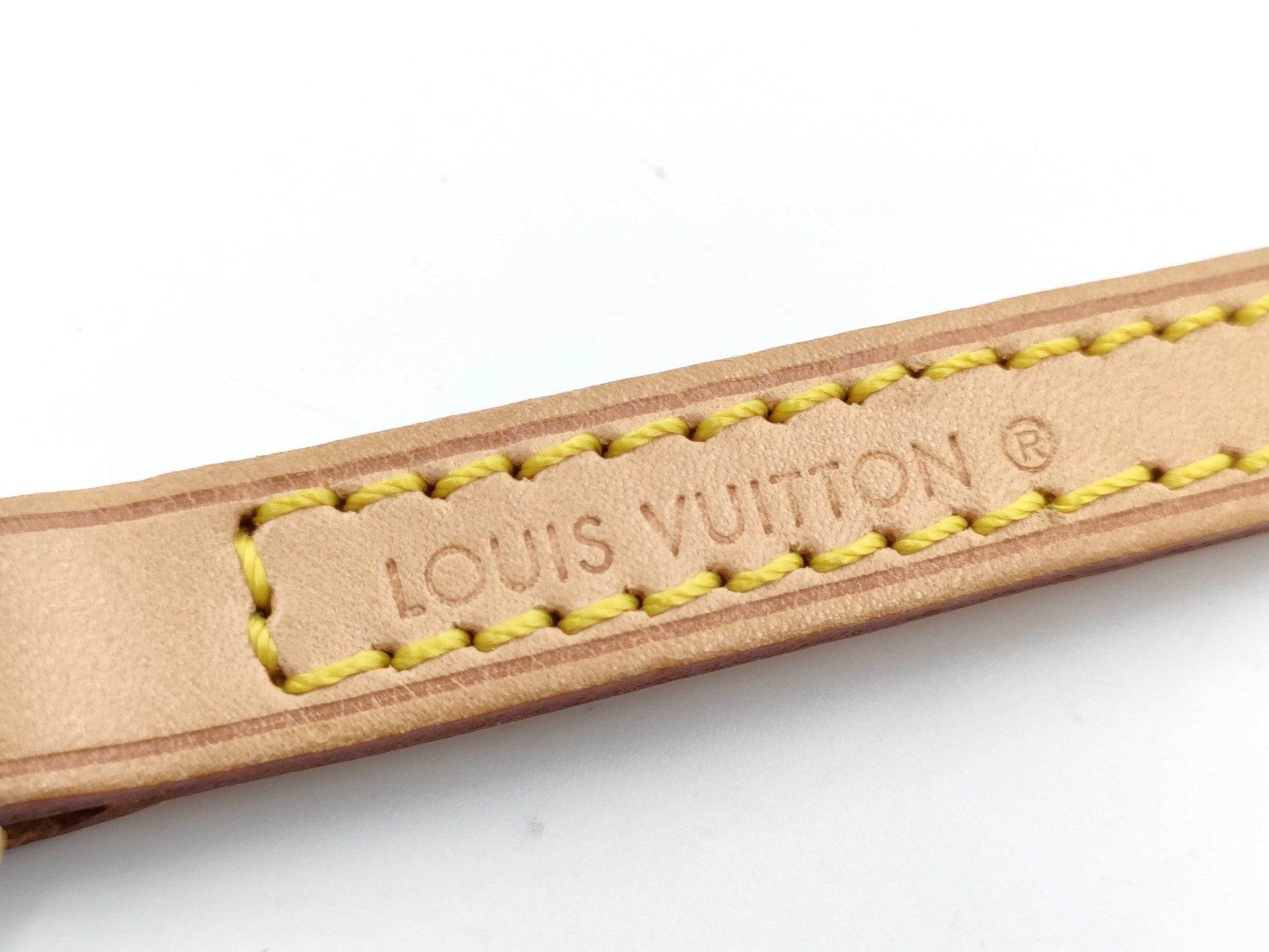 LOUIS VUITTON Natural Leather Shoulder Strap Only