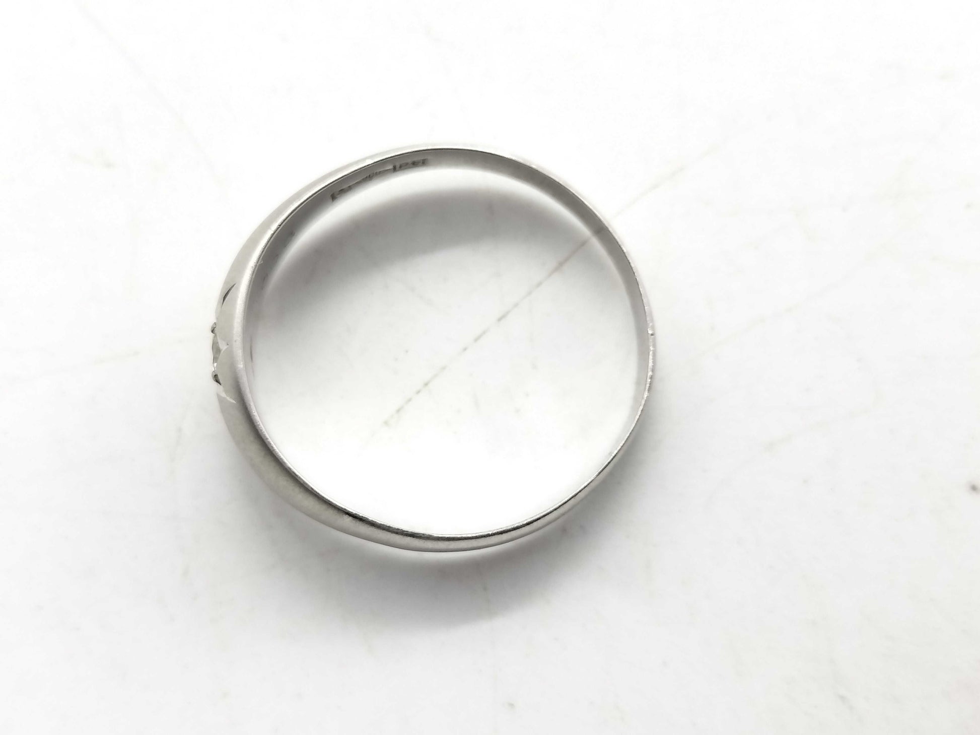 D0.08ct Pt900 4.0g Ring 
