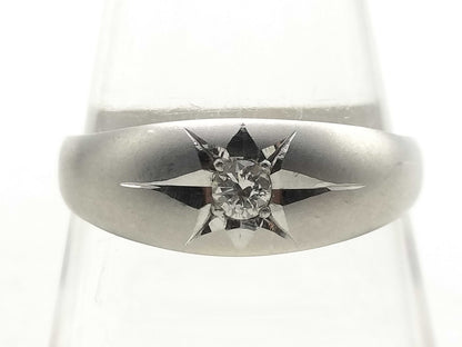 D0.08ct Pt900 4.0g Ring 
