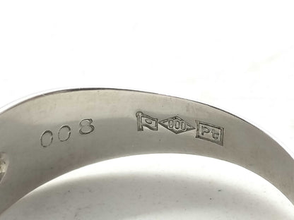 D0.08ct Pt900 4.0g Ring 
