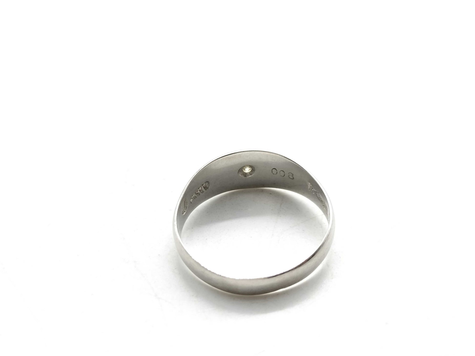 D0.08ct Pt900 4.0g Ring 