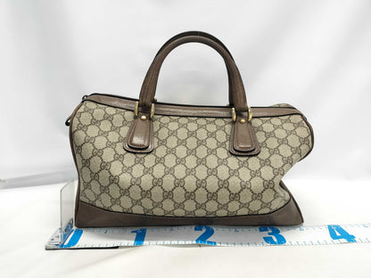 GUCCI Old GG PVC Boston Bag