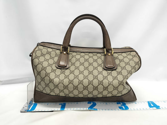 GUCCI Old GG PVC Boston Bag