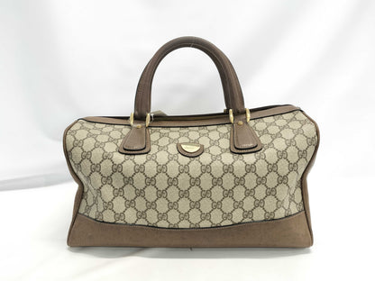 GUCCI Old GG PVC Boston Bag
