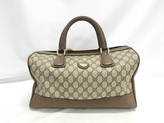 GUCCI Old GG PVC Boston Bag