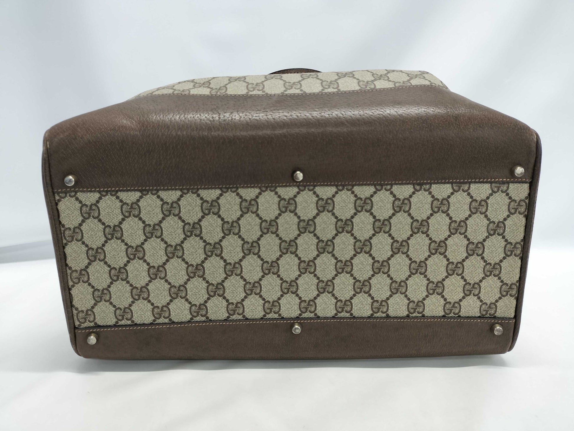 GUCCI Old GG PVC Boston Bag