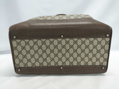 GUCCI Old GG PVC Boston Bag