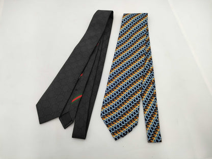GUCCI GG pattern, all-over pattern 2-piece tie