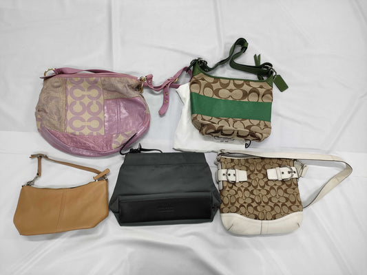 COACH Signature 9596/7412/13709/13362/3574 Shoulder Handbags etc. *5 items
