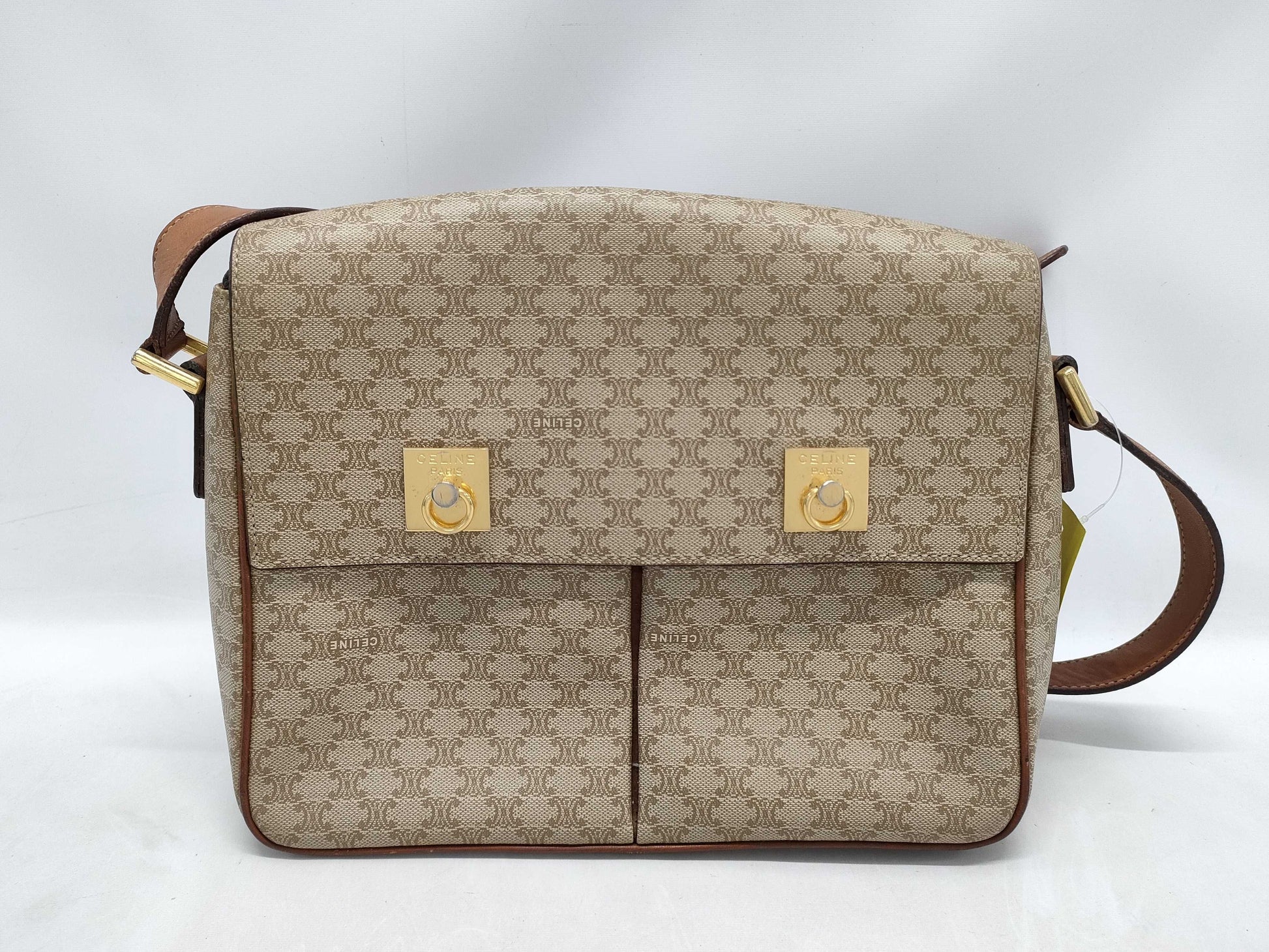 CELINE shoulder bag beige shoulder bag