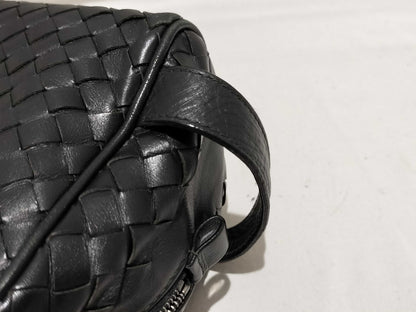 BOTTEGA VENETA Intrecciato Clutch Bag, Second Bag, Handbag, Black