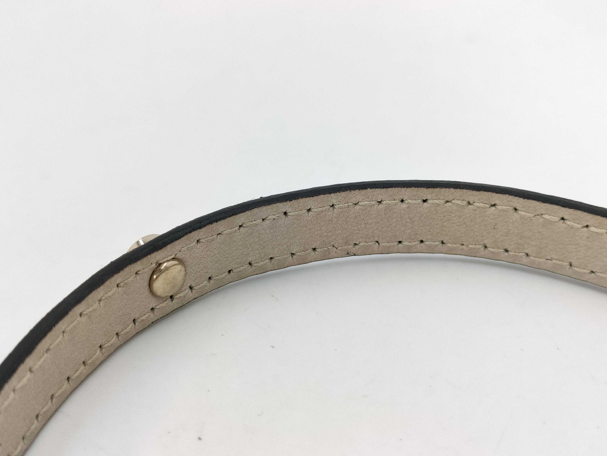 BVLGARI Narrow Leather Bracelet Bracelet/Bangle