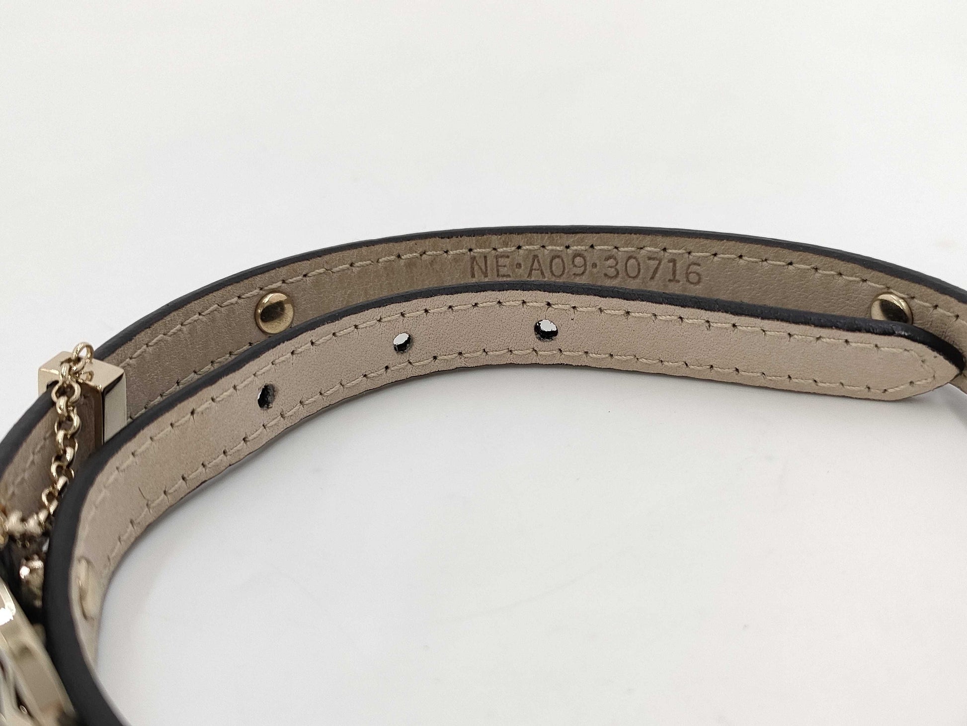 BVLGARI Narrow Leather Bracelet Bracelet/Bangle