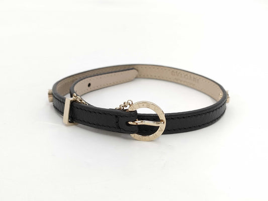 BVLGARI Narrow Leather Bracelet Bracelet/Bangle
