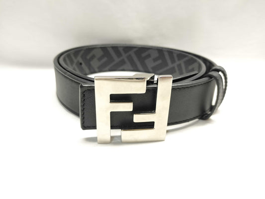 FENDI Mamma Round FF Belt Reversible Belt