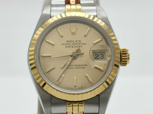 ROLEX 69173 9853075 Champagne Dial Women's Watch