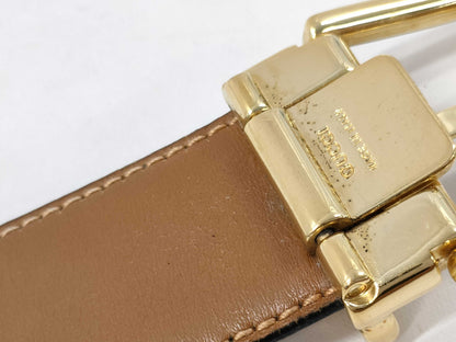 GUCCI Gold-colored Buckle Belt
