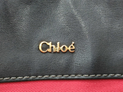 Chloe Eden Leather Tote Black Tote Bag